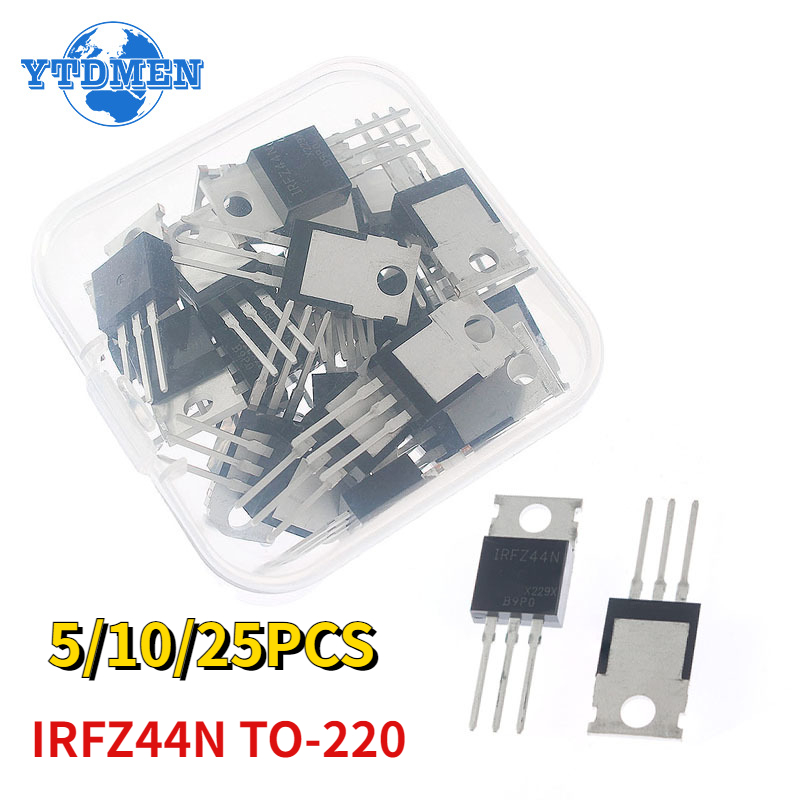 Mosfet Transistor Set - 5-25 sztuk IRFZ44N TO220 IRFZ44NPBF TO-220