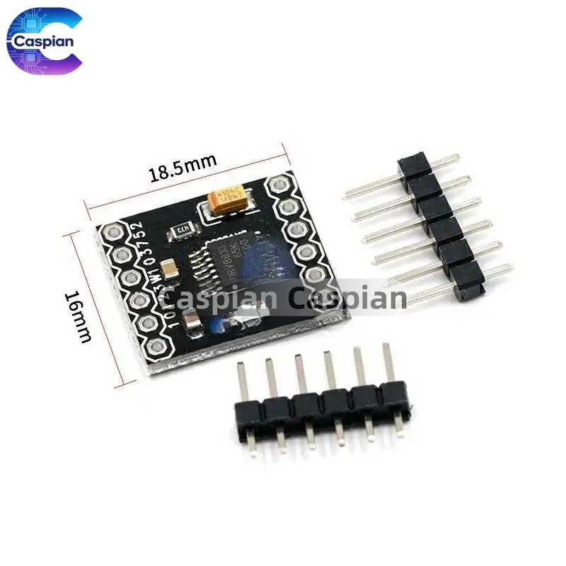 Diy Electronics Motor - Moduł sterownika silnika DC DRV8833, 2-kanałowy,