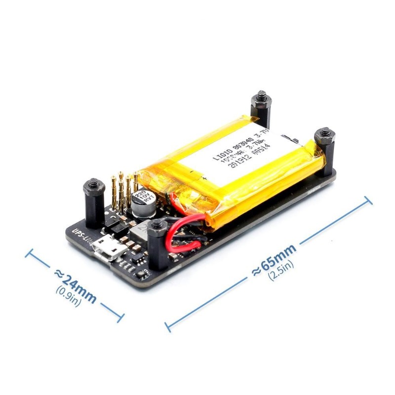 Raspberry Pi Zero - Moduł UPS-Lite dla Raspberry Pi Zero