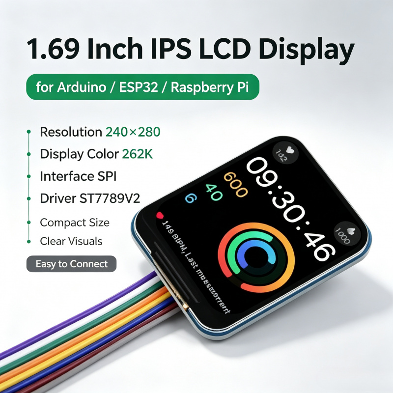 Raspberry Pi Zero - Moduł LCD IPS 1,69 cala, sterownik