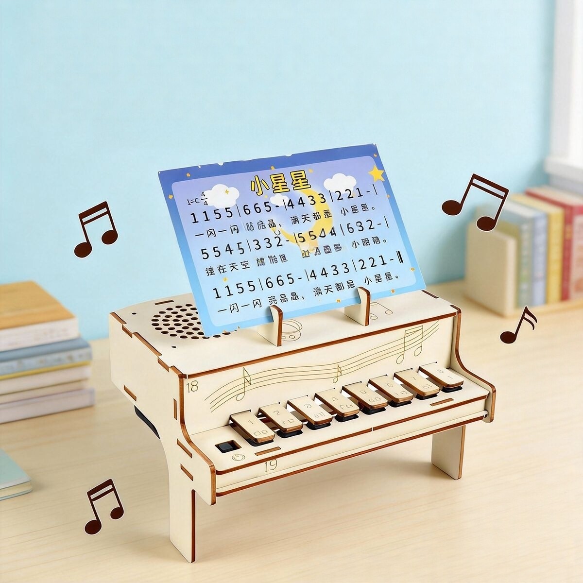 Diy Electronics For Beginners - Zestaw do samodzielnego montażu drewnianego pianina