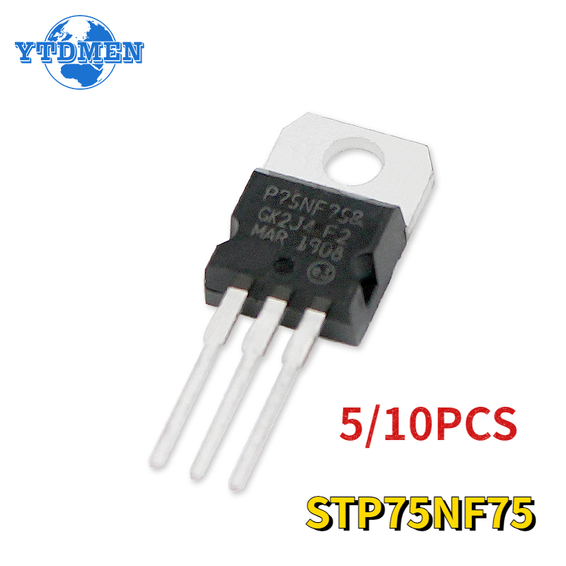 Mosfet Transistor Set - 5/10 sztuk STP75NF75 tranzystor Mosfet P75NF75