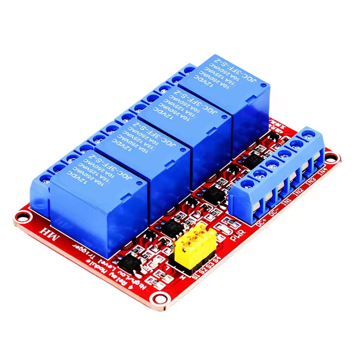 Moduł przekaźnikowy A49T 4-kan – Relay Module 5V recenzja i cena