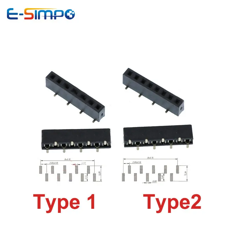 10 sztuk 2.0mm skok SMD 1*3P4P – Male Female Header Pin recenzja i cena
