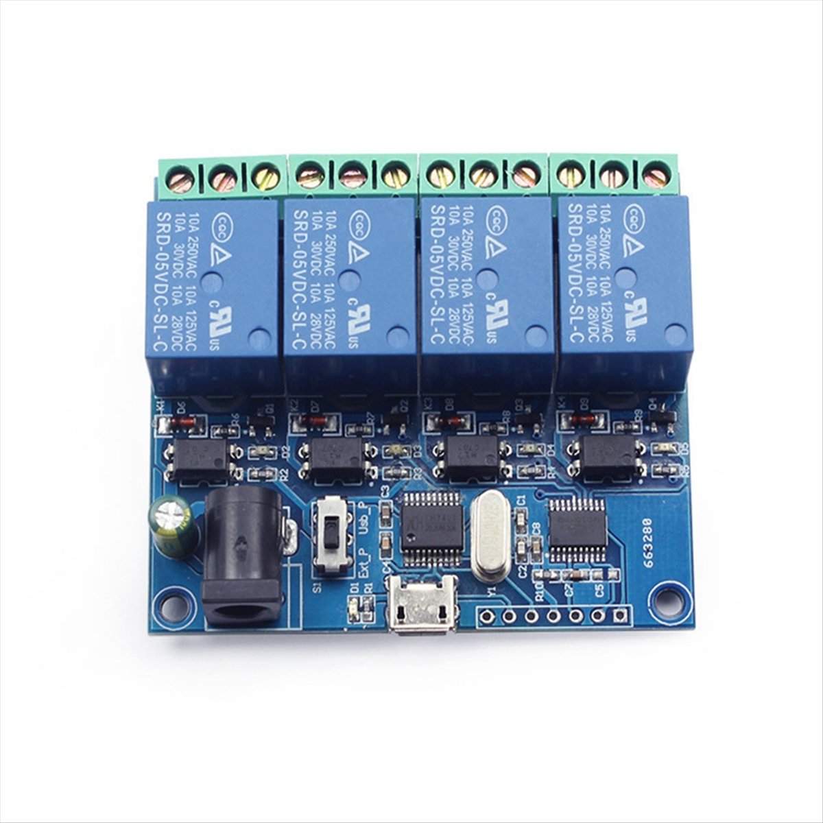 Moduł przekaźnikowy USB AT42 4 – Relay Module 5V recenzja i cena