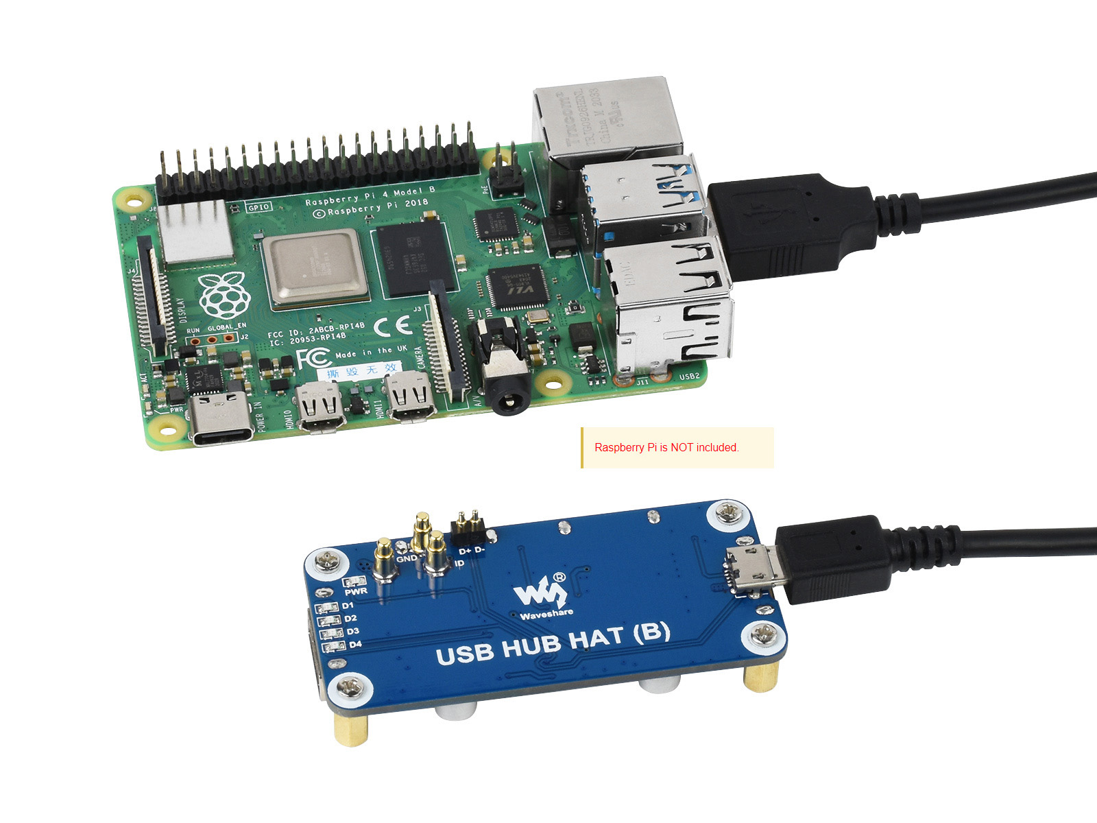 Waveshare USB HUB HAT (B) 4x p – Raspberry Pi Zero recenzja i cena