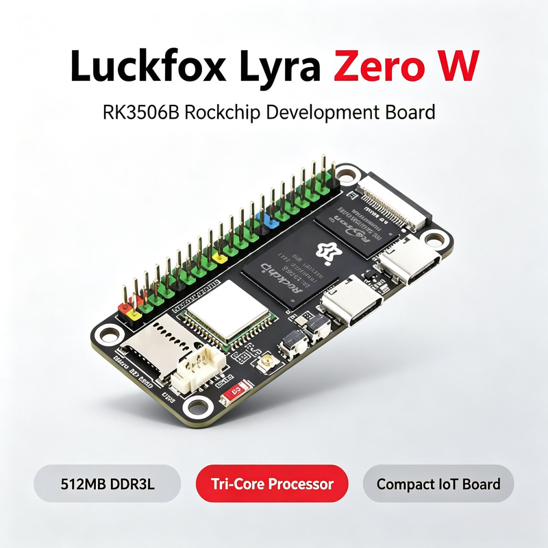 Płytka Luckfox Lyra Zero W RK3 – Raspberry Pi Zero recenzja i cena