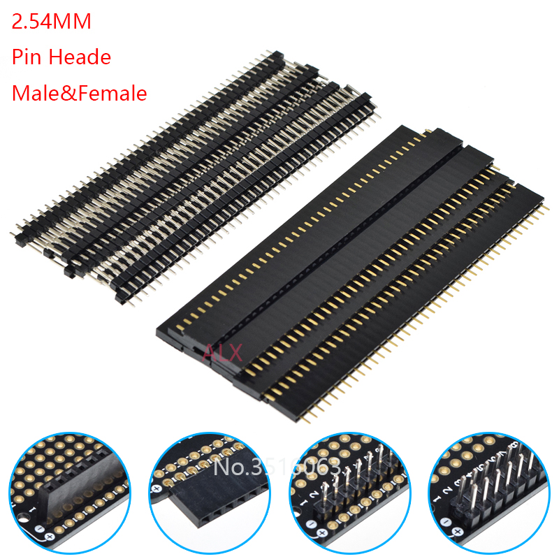 5/10 szt. 2.54mm 40 Pin 1x40 2 – Male Female Header Pin recenzja i cena